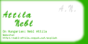 attila nebl business card